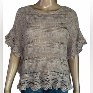 Women’s boxy pullover knit top PL
